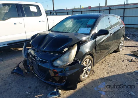 2012 Hyundai Accent Se из США, поврежденный, VIN KMHCU5AE1CU038693